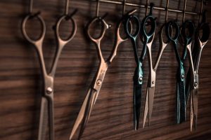 scissors hanging up